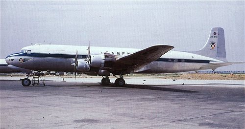 Douglas DC-6B in early SABENA colours
