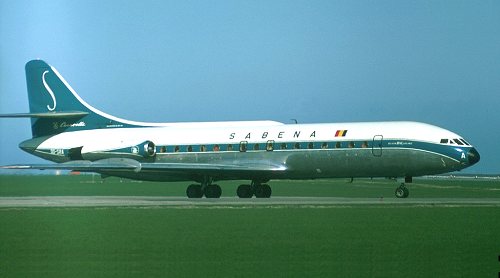 Caravelle OO-SRA in original colours