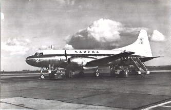 Convair 240 in early SABENA colours